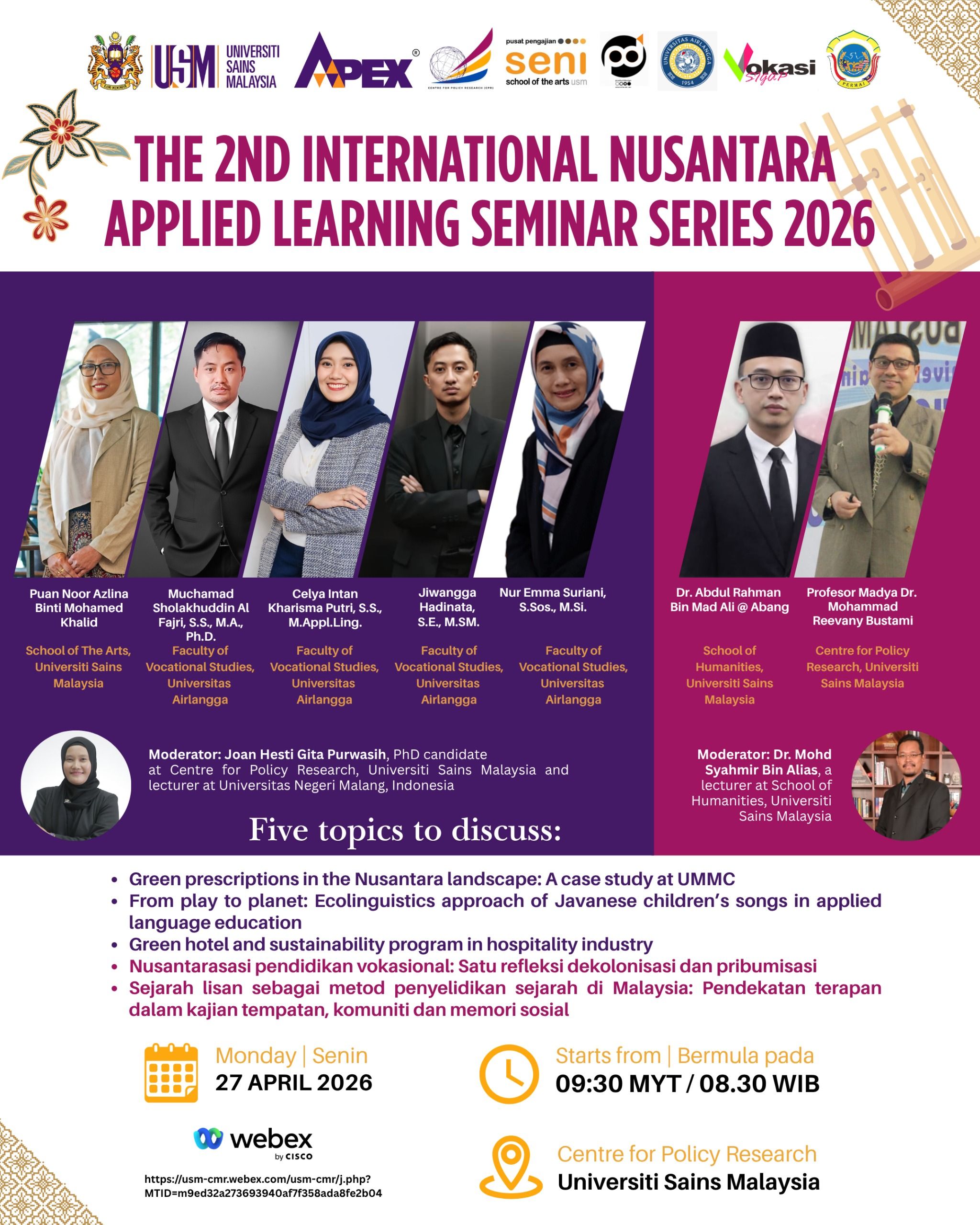 The 2nd International Nusantara Applied Learning Seminar Series 2026